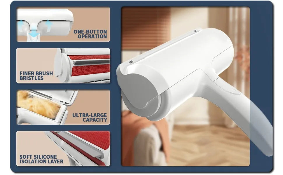 Self-Cleaning Pet Hair Remover Roller — No More Cat Hair Everywhere