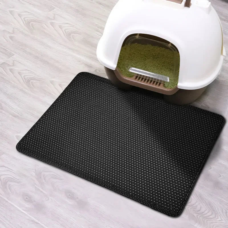 Double Layer Cat Litter Mat — Waterproof & Easy to Clean