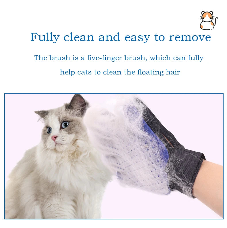 Cat Grooming Glove — Remove Pet Hair Effortlessly