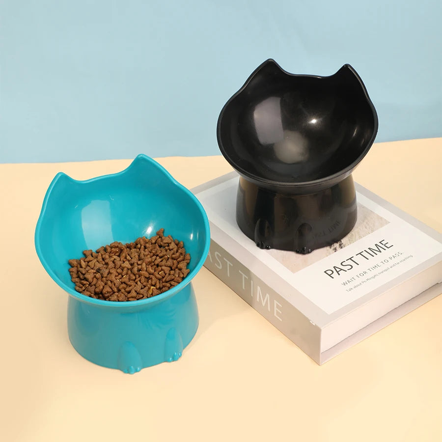 Elevated Cat Bowl — Neck Protection & Anti-Tip Design