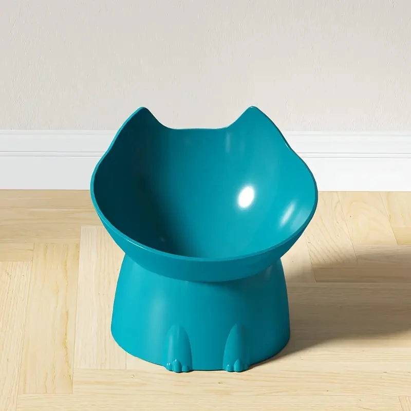 Elevated Cat Bowl — Neck Protection & Anti-Tip Design