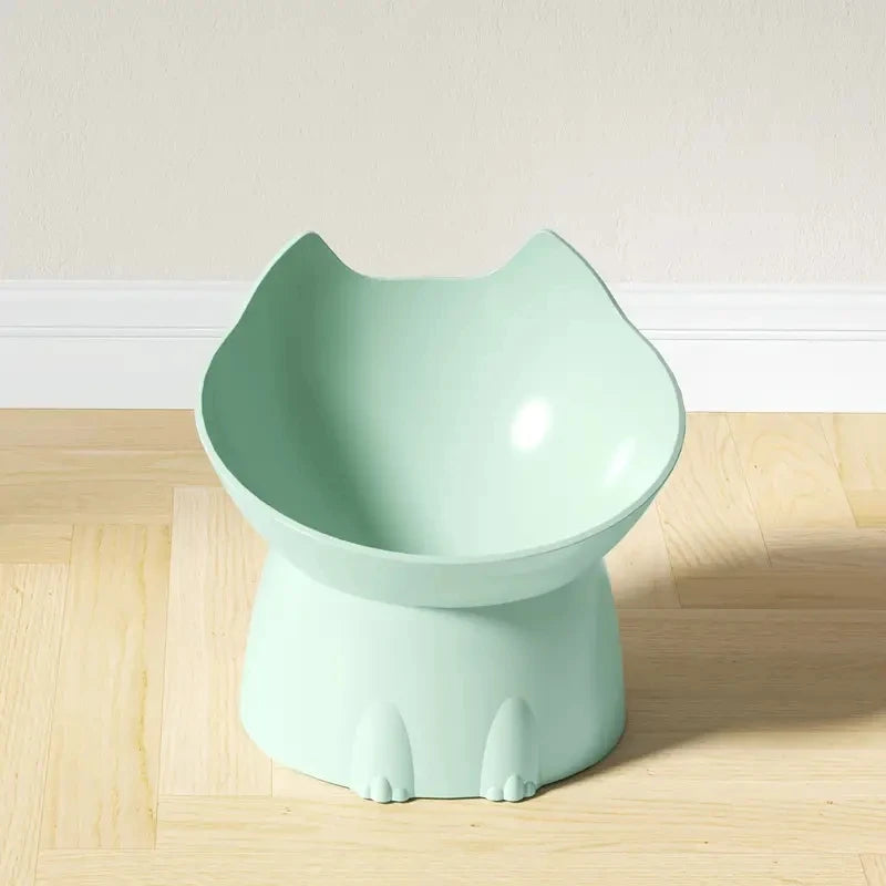 Elevated Cat Bowl — Neck Protection & Anti-Tip Design