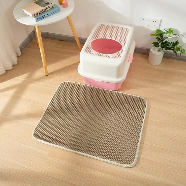 Double Layer Cat Litter Mat — Waterproof & Easy to Clean