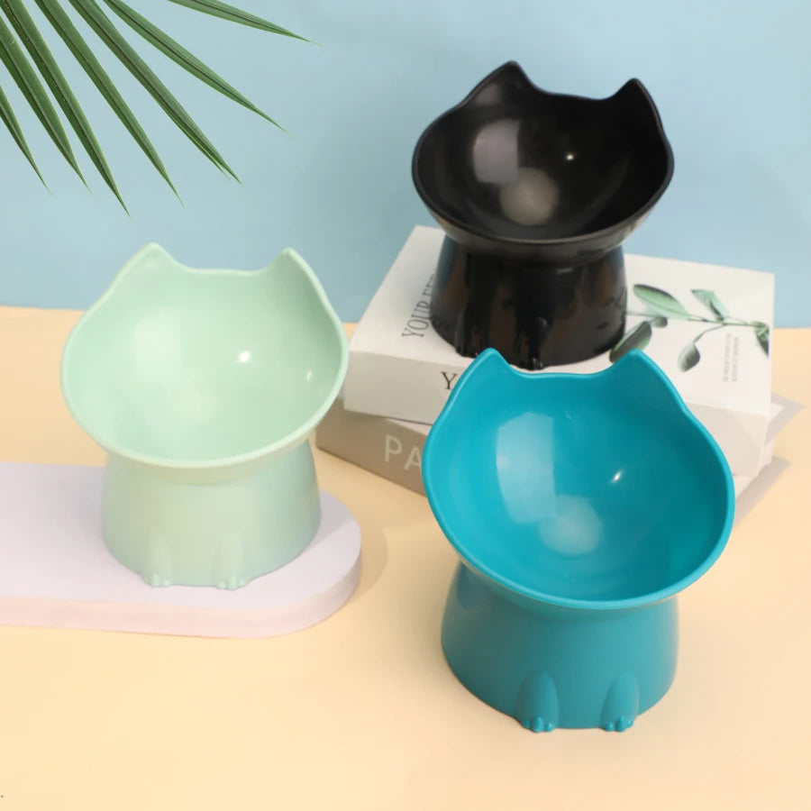 Elevated Cat Bowl — Neck Protection & Anti-Tip Design