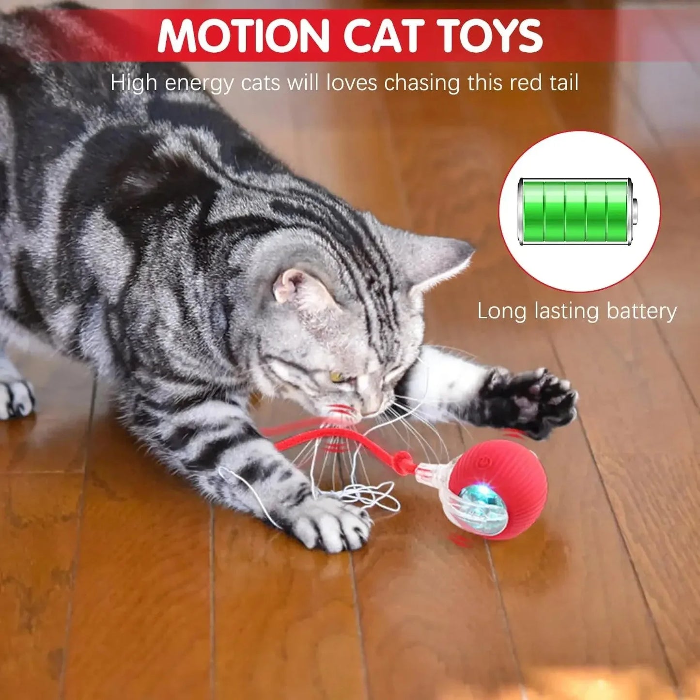Rechargeable Interactive Cat Ball — Keeps Your Cat Entertained for Hours
