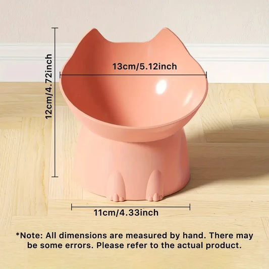 Elevated Cat Bowl — Neck Protection & Anti-Tip Design