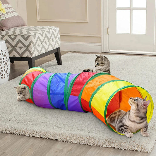 Foldable Cat Tunnel — Interactive Play Tunnel for Curious Cats