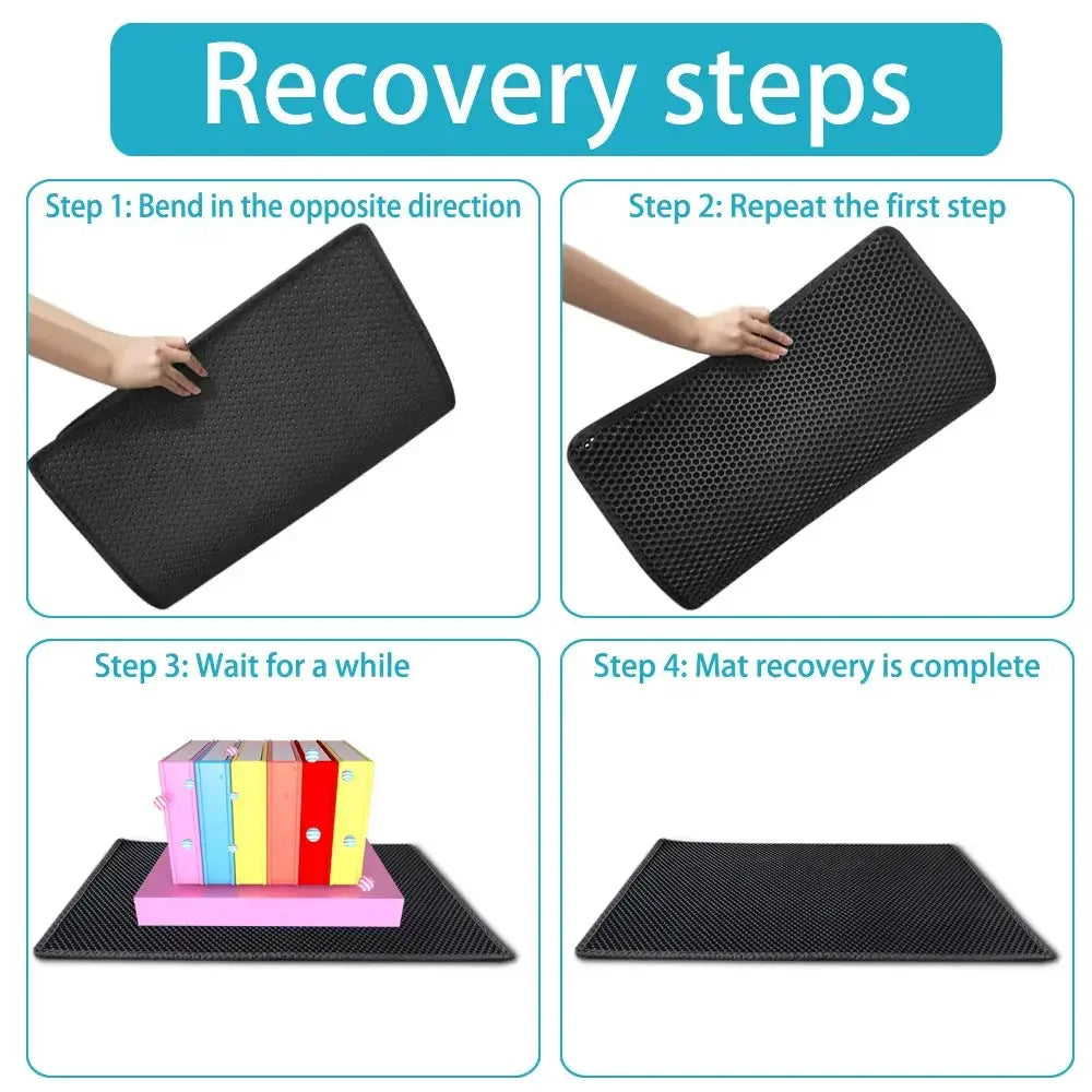 Double Layer Cat Litter Mat — Waterproof & Easy to Clean