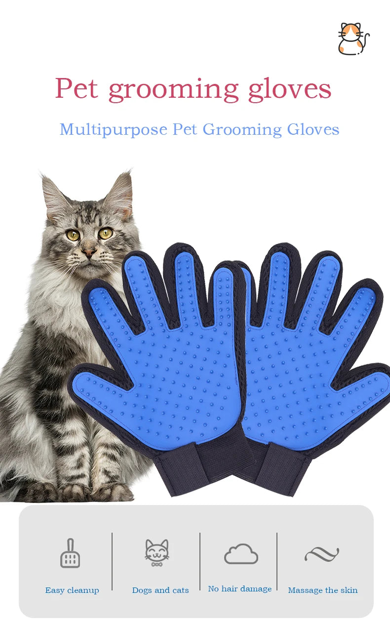 Cat Grooming Glove — Remove Pet Hair Effortlessly