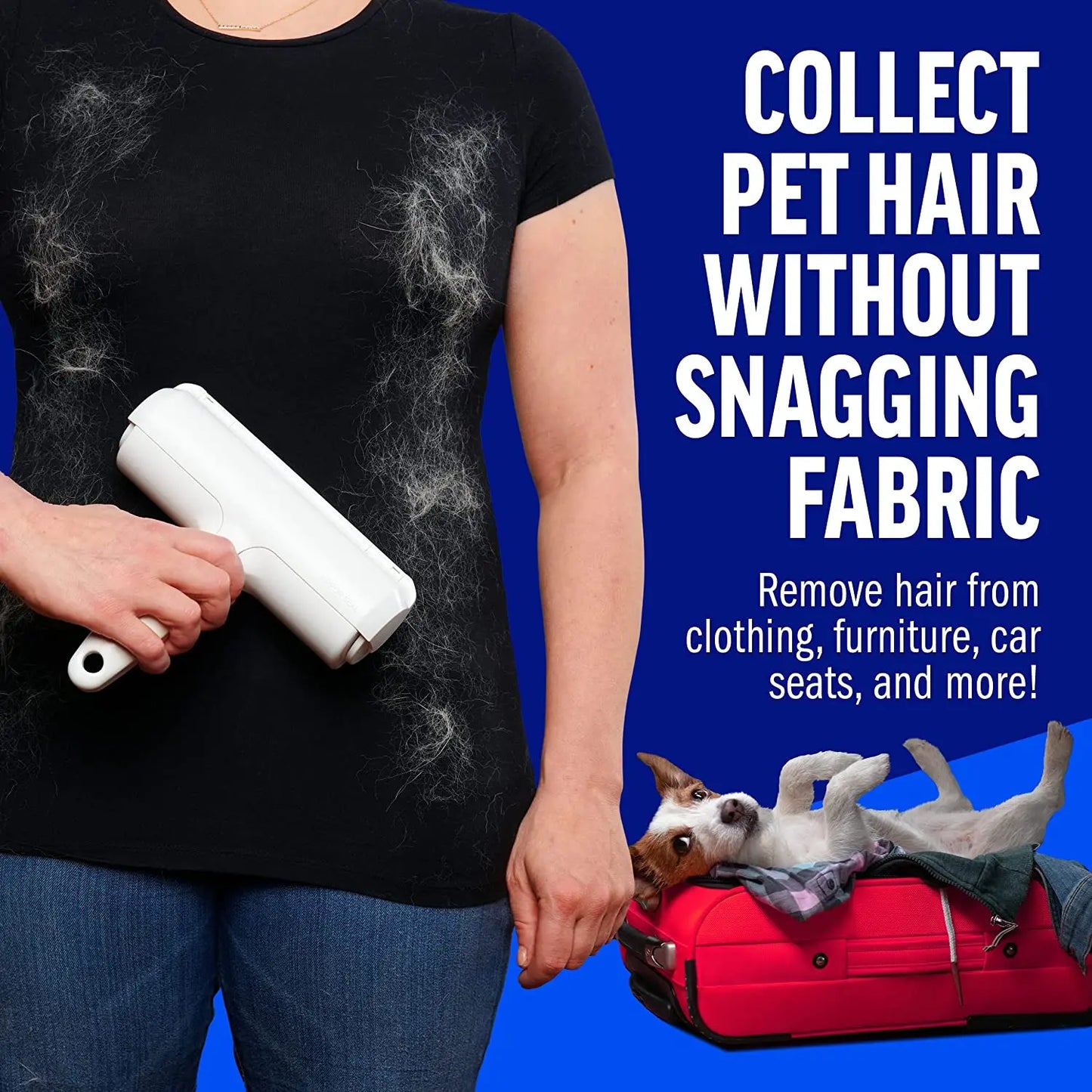 Self-Cleaning Pet Hair Remover Roller — No More Cat Hair Everywhere