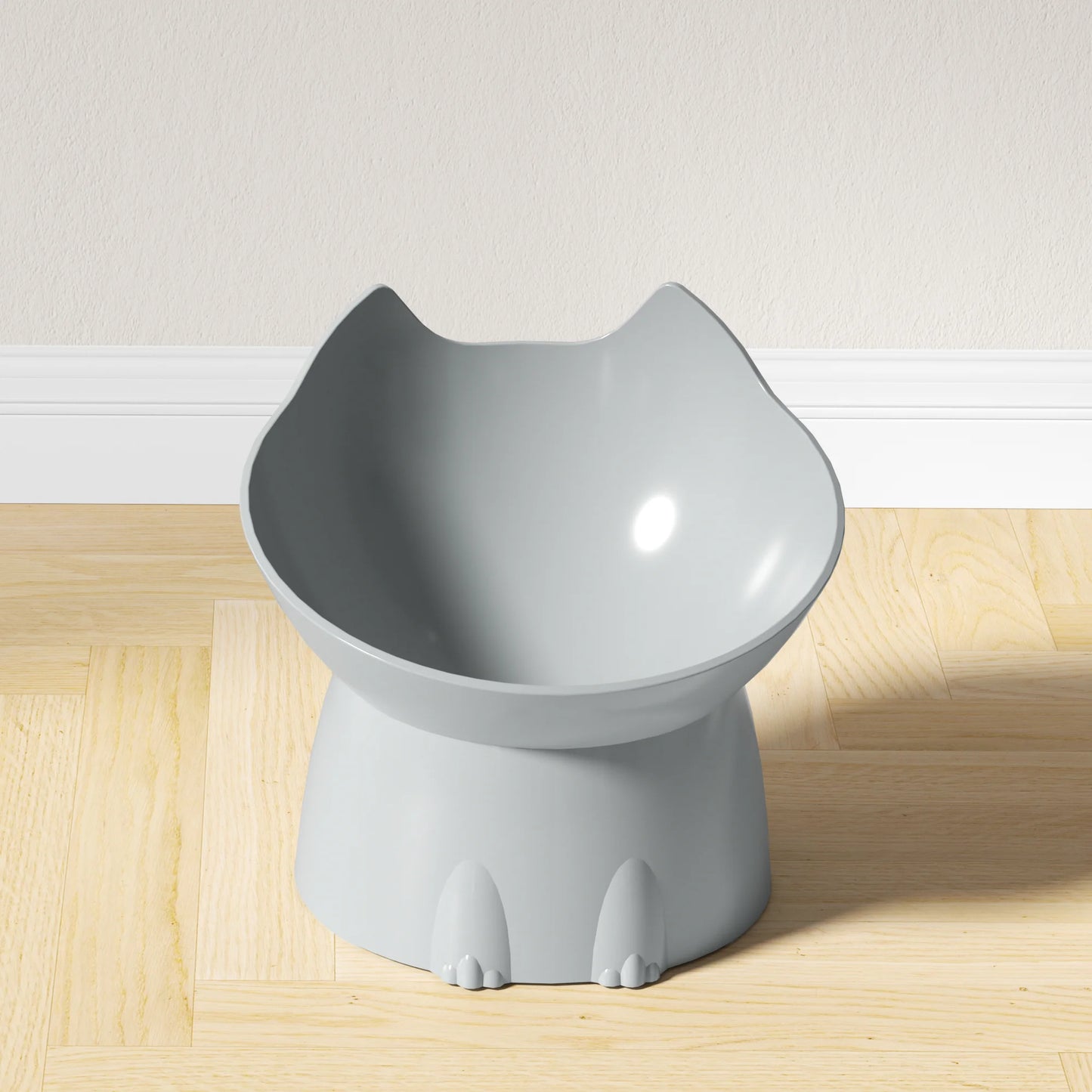 Elevated Cat Bowl — Neck Protection & Anti-Tip Design
