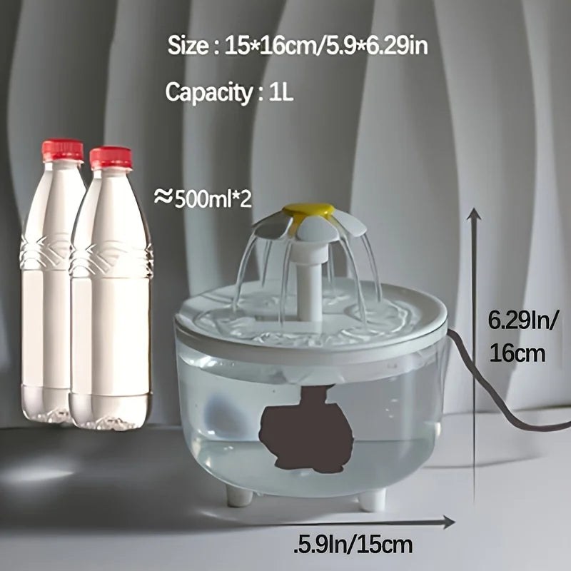 Automatic Cat Water Fountain — Silent & Filter Clean Water