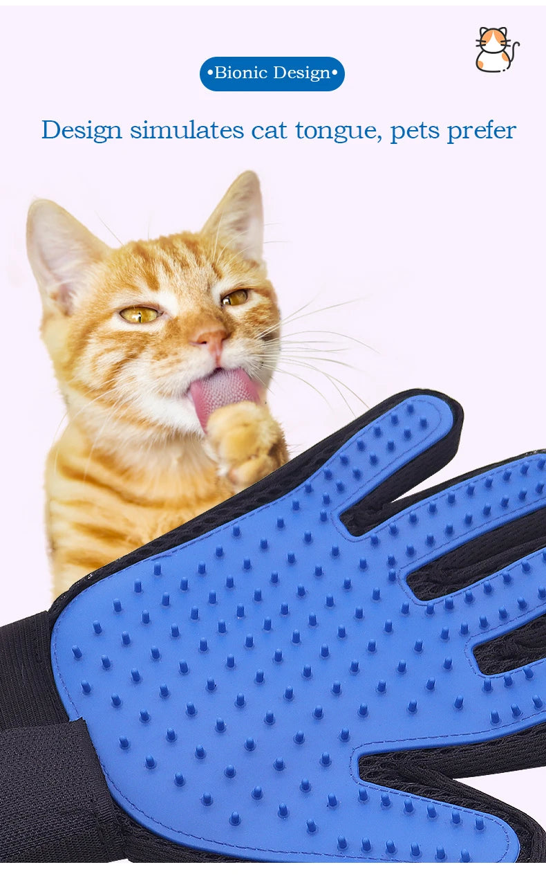 Cat Grooming Glove — Remove Pet Hair Effortlessly