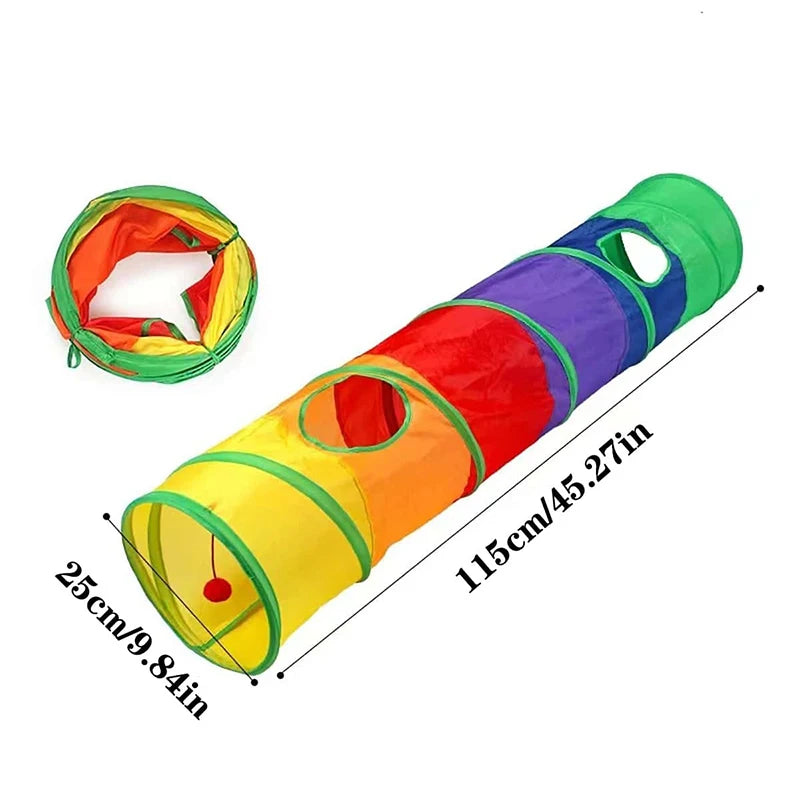 Foldable Cat Tunnel — Interactive Play Tunnel for Curious Cats