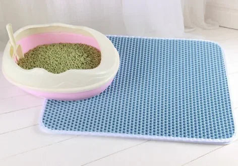 Double Layer Cat Litter Mat — Waterproof & Easy to Clean