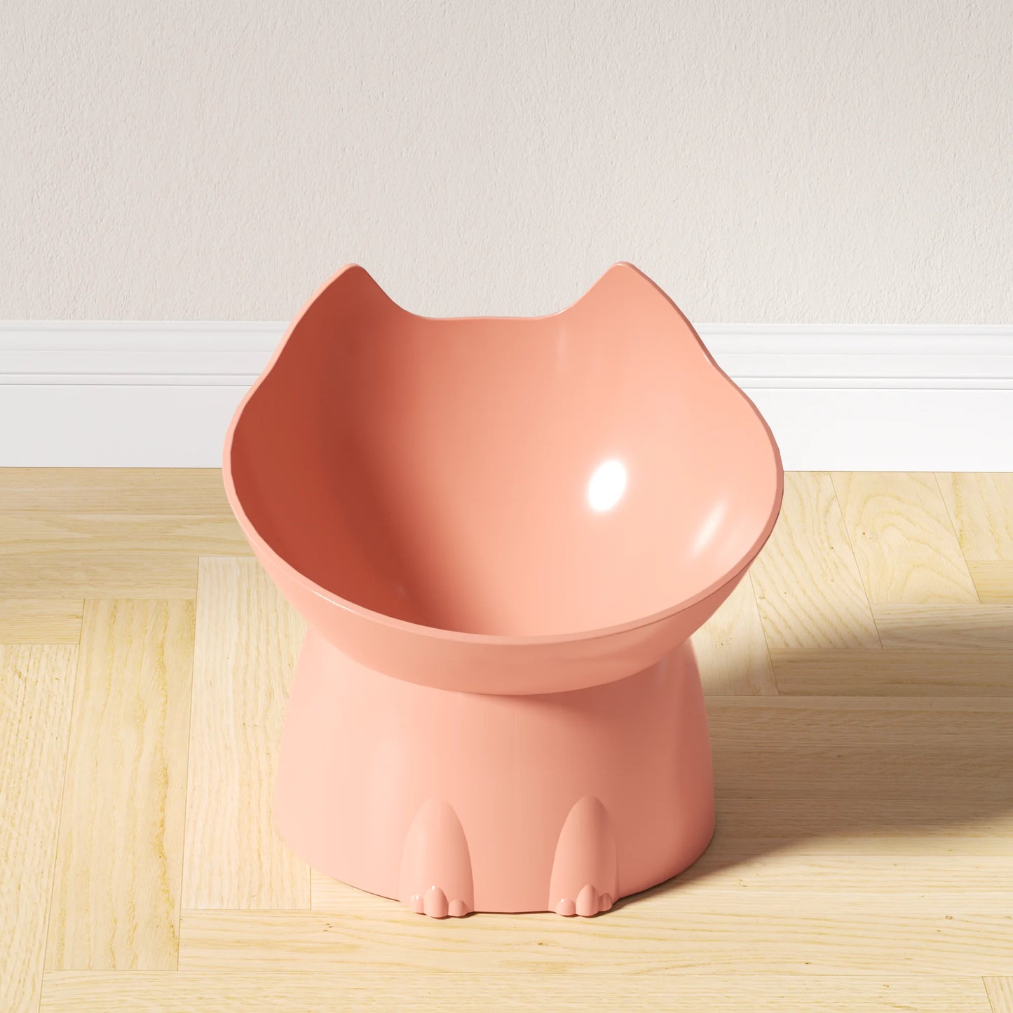 Elevated Cat Bowl — Neck Protection & Anti-Tip Design